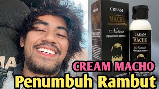 tambah ganteng, rambut akan tumbuh cepat menggila dengan cream macho, mau macho ya cream macho