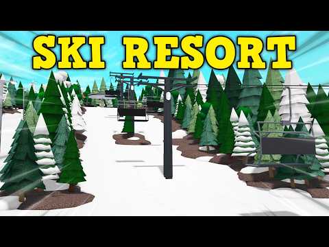 I Built a SKI RESORT In Bloxburg!
