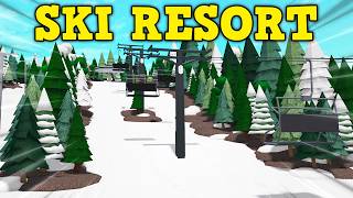 I Built a SKI RESORT In Bloxburg!