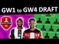 FPL GW1 to GW4 DRAFT | Fixture Based First Draft | Fantasy Premier League 2020/21