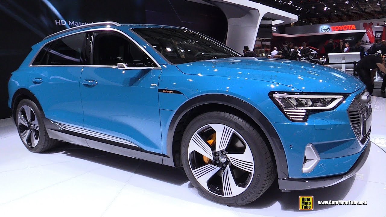 2019 Audi E Tron 55 Quattro Exterior And Interior Walkaround Debut At 2018 Paris Motor Show