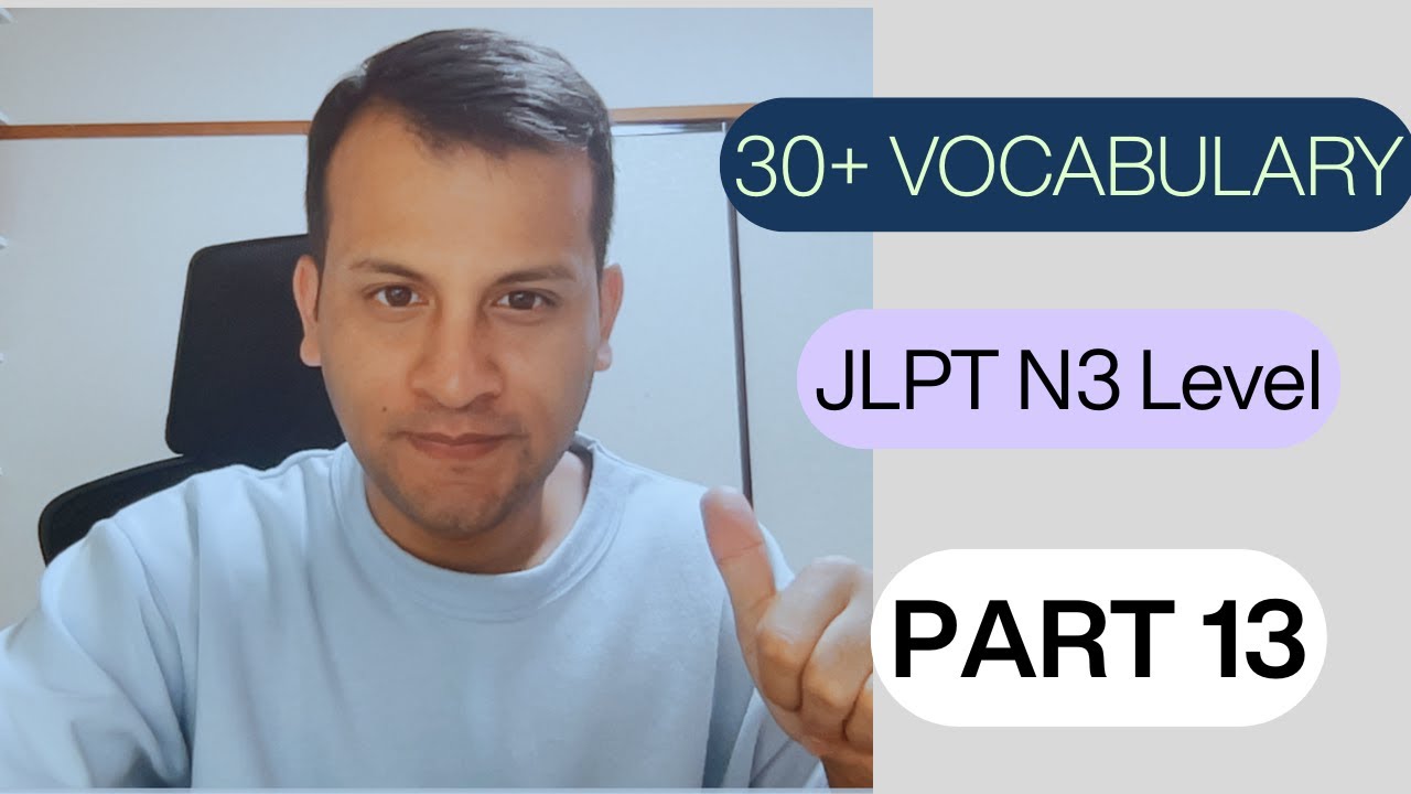 N3 30plus Vocabulary part 13
