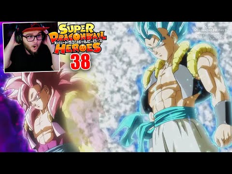 Dragon Ball Heroes Capítulo 38 Sub Español - GOGETA SSJ4 y GOGETA SSJ BLUE vs FU - Reacción