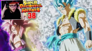 Dragon Ball Heroes Capítulo 38 Sub Español - Gogeta Ssj4 Y Gogeta Ssj Blue Vs Fu - Reacción
