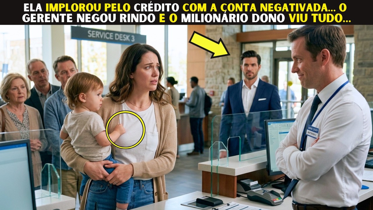 A voz do gerente ainda ecoava no salão quando senti o rosto queimar de vergonha, Flor dormindo no meu colo sem saber que a mãe estava sendo humilhada na frente de uma fila inteira. Era...