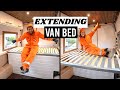 Space-Saving Slide Out Bed in Our Van Conversion | Ep.6 | How We Made Our Pull-Out Bed