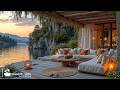 Peaceful Sunset Jazz Enjoy Calm Vibes With Soothing Piano Jazz In Rustic Cafe Cabin Calm View 