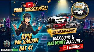 DAY 41 2000 CELEBRATION . MAX COIN & MONEY 1 ACCOUNT GIVEAWAY + ALL CAR AVAILABLE FOR GIVE AWAY screenshot 4