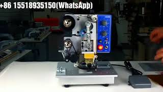 Electric Semiautomatic Aluminium Foil Coffee Bag Thermal Stamp Printer