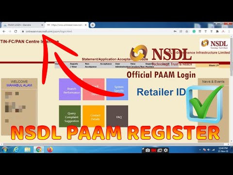 Onlineservices NSDL Paam Registration || Login Manager - NSDL || User Registration