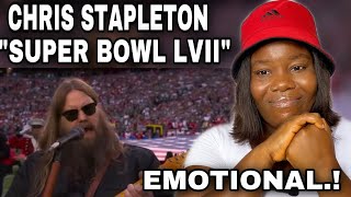 Christ Stapleton - The National Anthem at Super Bowl LVII | REACTION