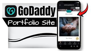 GoDaddy App • How To Build a Portfolio Website using Your Phone 📲 Step-by-Step Tutorial screenshot 3