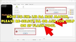How To Fix "LIB DA not match, please re-select DA or ask for help" on SP Flash Tool - [romshillzz] screenshot 3