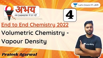 Volumetric Chemistry | Part 4 | IIT-JAM Chemistry Feb 2022 | 8:15 PM | Abhay Batch
