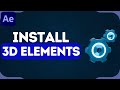 How to Install Element 3D in After Effects | Adobe After Effects 3D Element