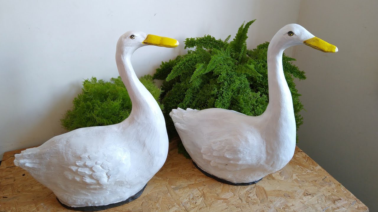 PATO DE CIMENTO PARA JARDIM