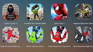 Spider Fighter 3,Incredible Hero Monster Battle,The Amazing Spider-Man 2,Superhero Game,Spider Hero screenshot 1