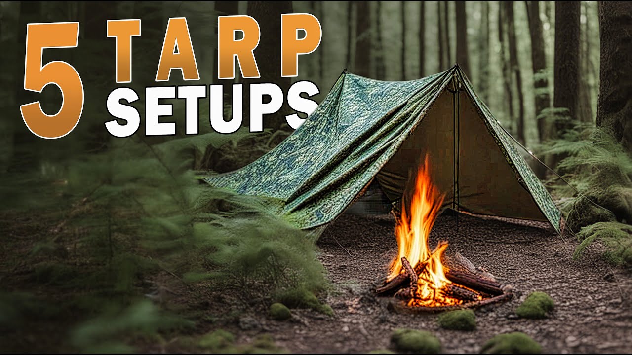 Tarp Setups für jedes Wetter | Shelter Aufbau Varianten für Bushcraft u. Survival | Anfänger Guide