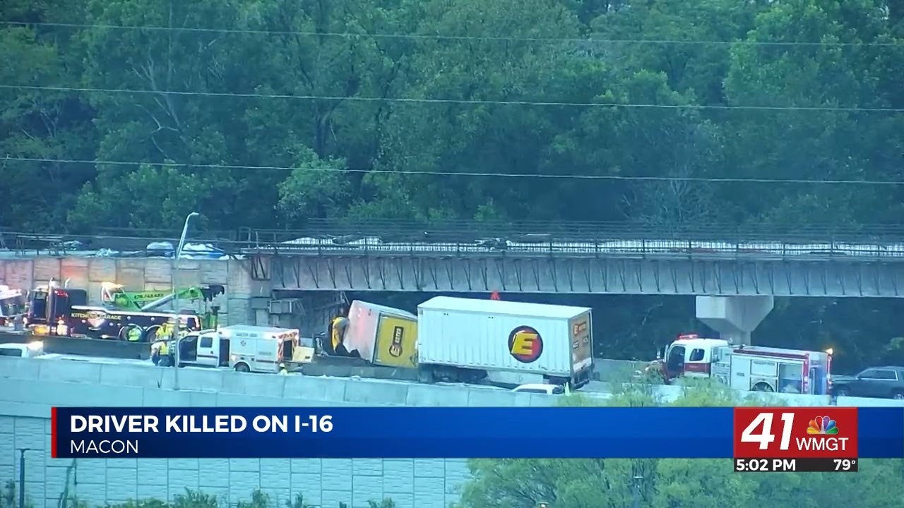 Lanes reopened after fatal tractor-trailer crash on I-16 in Macon near ...