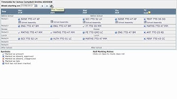 DayMap - Students: Timetable