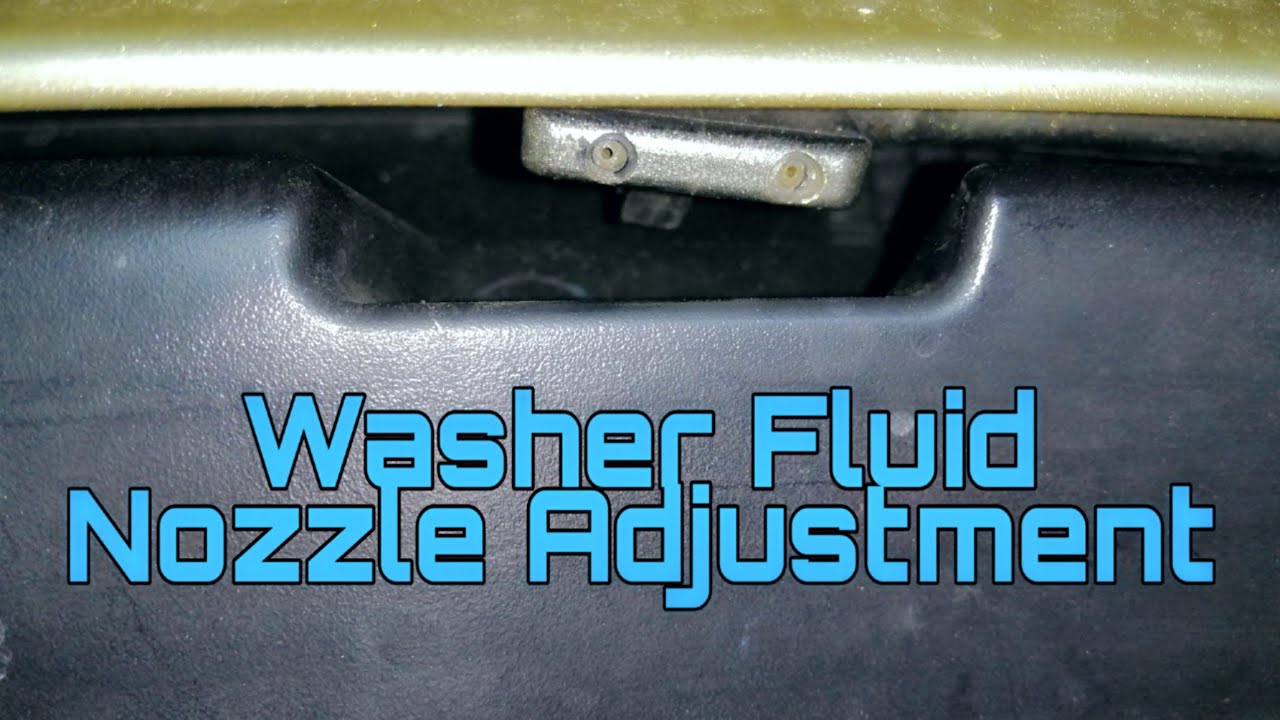 Washer Fluid Nozzle Adjustment Nissan J31 (Cefiro / Teana) or Any Car