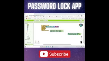 Create Password Lock Mobile App || MIT App Inventor || By Krishna Raghavendran