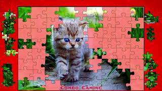puzzle #5347 gameplay || HD cute amazing cat kittens jigsaw puzzle game video  screenshot 3