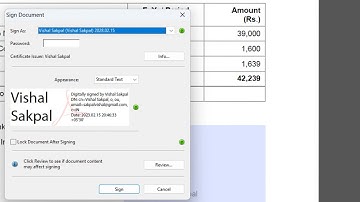 How to sign digital signature on pdf or documents | How to create digital signature in pdf