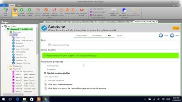 Control Techniques - Unidrive M Connect Motor Setup & Autotune