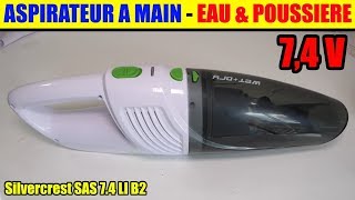 SILVERCREST® Aspirateur de table à main eau et poussière sans fil