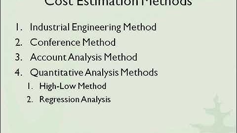 Cost Functions and Cost Behavior Lecture