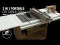 Homemade portable 3 in 1 table saw with built in router and jigsaw table part 1