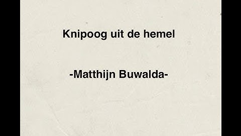 Knipoog uit de hemel