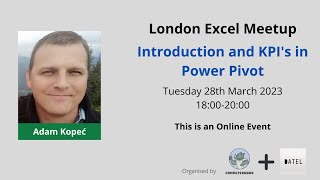 Introduction and KPI&#39;s in Power Pivot | Adam Kopeć