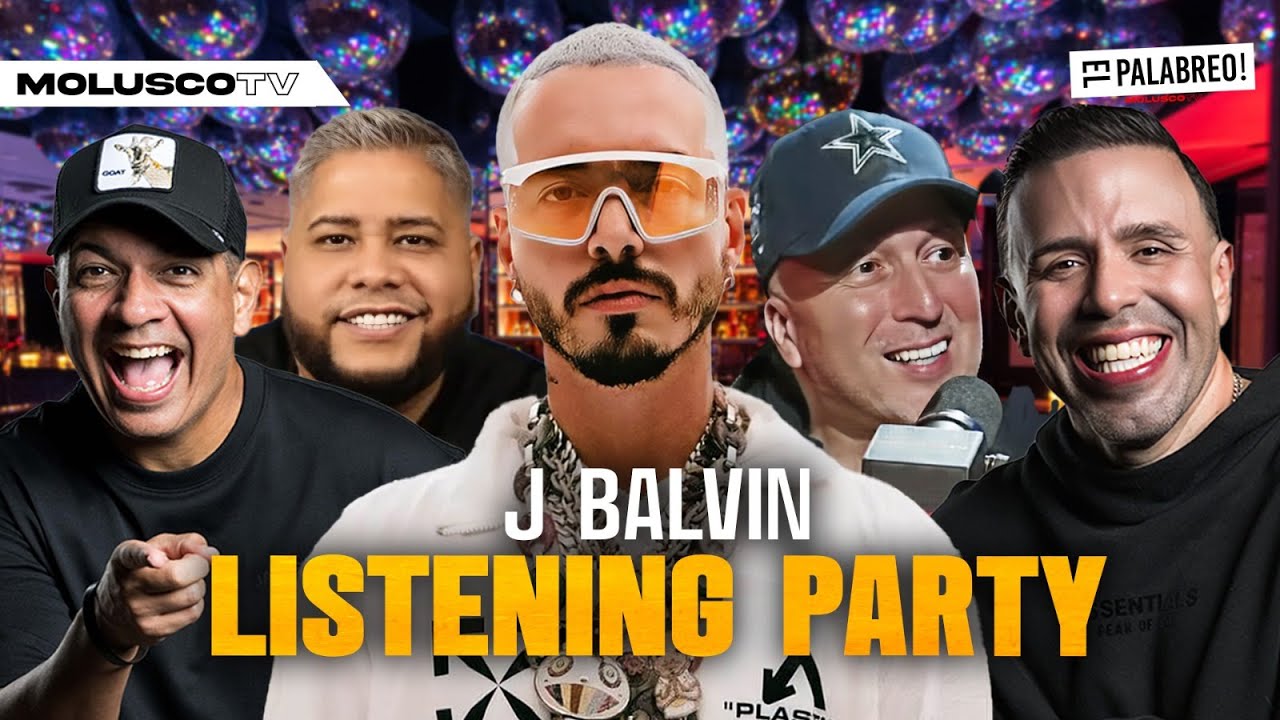 J Balvin reune a El Palabreo en un Listening Party de su nuevo disco