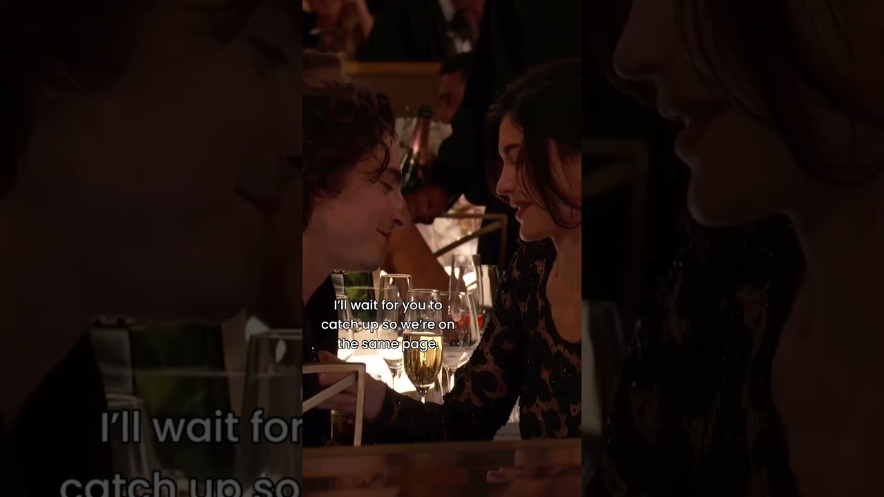 Kylie Jenner and Timothée Chalamet's real conversation at the Golden Globes
