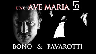 Video thumbnail of "Bono & Pavarotti - Live Ave Maria 2003 HQ Sound"