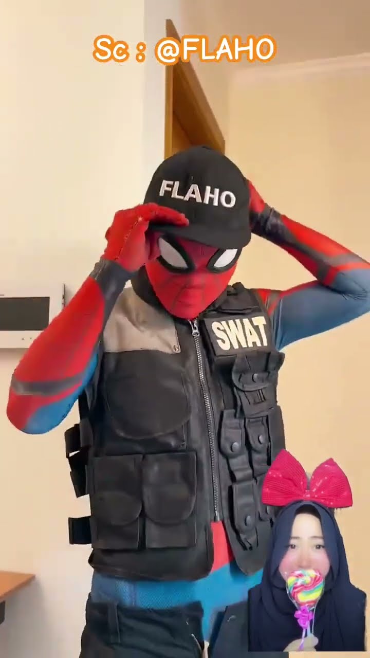 PAPA SPIDERMAN TIDAK SEMPAT BERPAMITAN KEPADA ADIK ⁉️ dan ENDING NYA ‼️ @FLAHO #shorts #funny