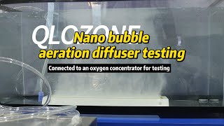 Nano bubbleaeration diffuser testing