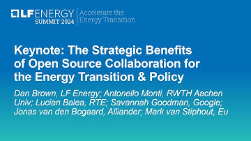 Keynote: The Strategic Benefits of Open Source Collaboration for the Energy Transition & Policy