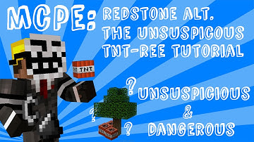 ✔Minecraft Pocket Edition Tu-TROLL-ial: Redstone Alternative The T-N-Tree Tu-TROLL-ial