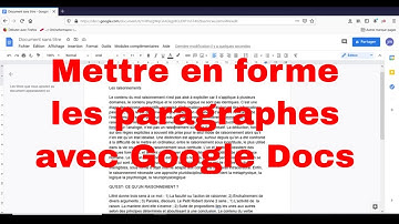 Mettre en forme avec Google Docs ( Épisode 2) - 2021 -initiation Google Docs.