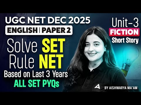UGC NET English Literature Unit 3 | Based on last 3 years All SET PYQs By Aishwarya Mam