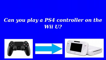 Connecting a PS4 controller on the Wii U