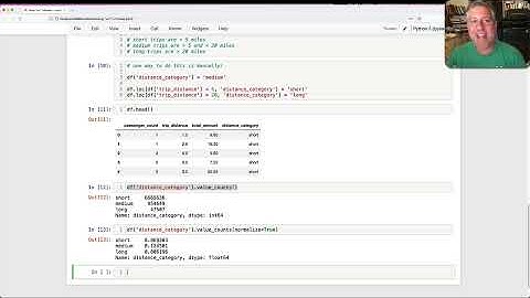 Turn numbers into categories with the Pandas "cut" method