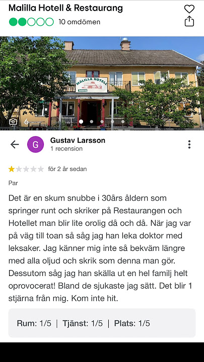 Recensioner Målilla Hotell & Resturang 13