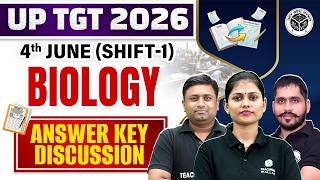 UP TGT Biology Answer key 2026 | UP TGT Biology Paper Analysis 4 JUNE 2026 | UP TGT Biology 2026
