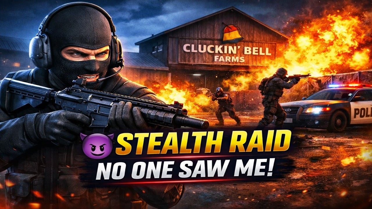 Cluckin’ Bell Farm Raid Heist 🐔💥 | Concealed Weapons Mission | GTA 5 Online Hindi ||mudilmaxx #gtav