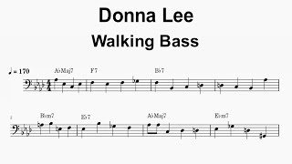 Sight Reading - Donna Lee - Walking Basslines