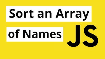 Sorting an Array Using the sort(), split(), and localeCompare() Methods